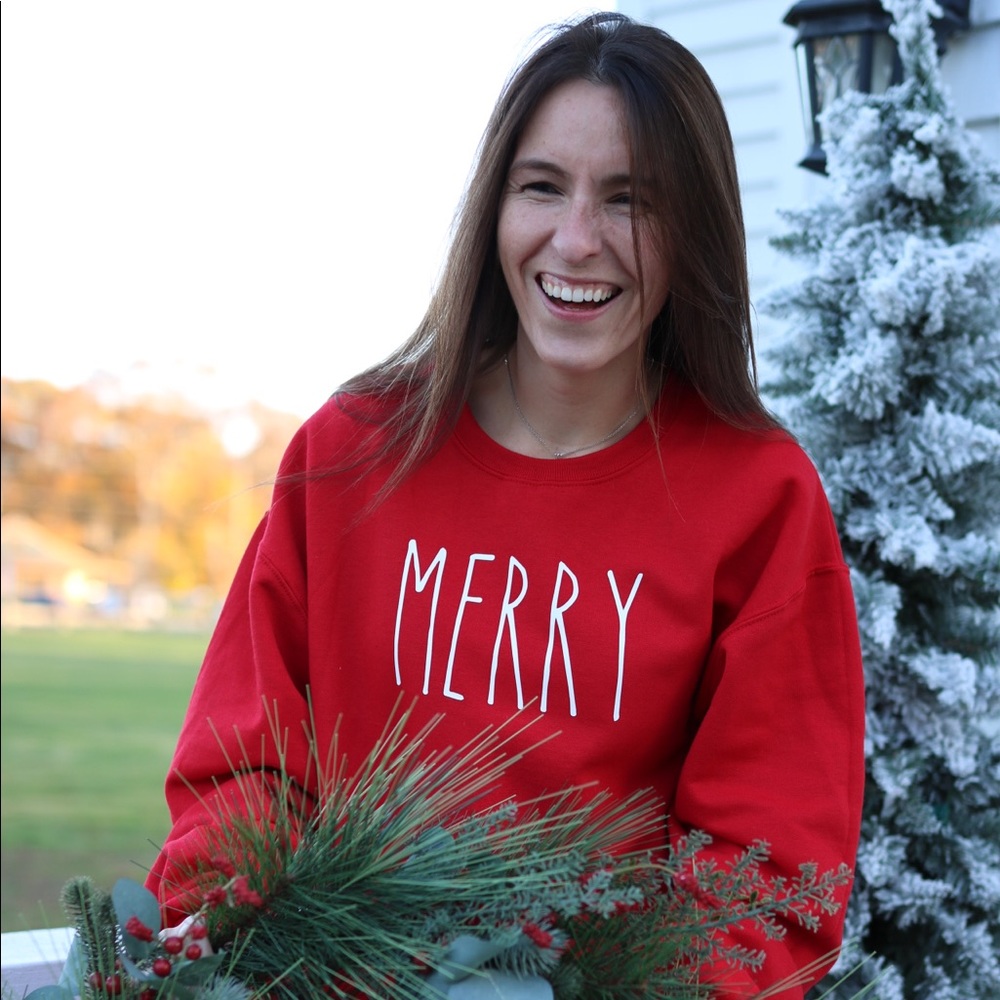 Rae Dunn inspired MERRY holiday sweater